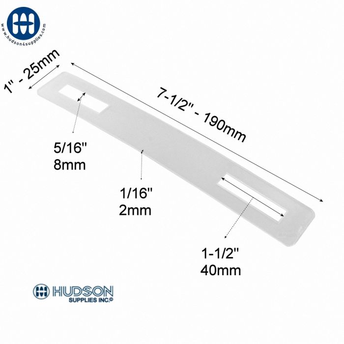 Washer Plate for plastic handle Clear