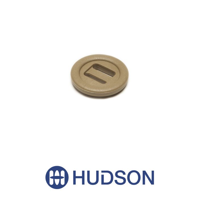 Slotted Button 3/4" Tan