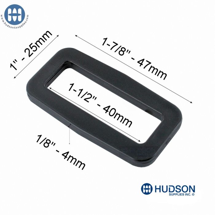 Basic Wide Mouth Looploc 1.5" Black