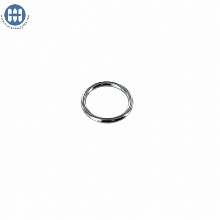 Anneau Rond  16mm Plaqué Nickel