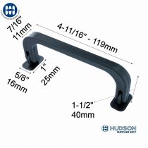 340/3 - 3 Piece Handle Set Black