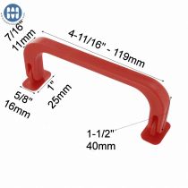 340/3 - 3 Piece Handle Set Red