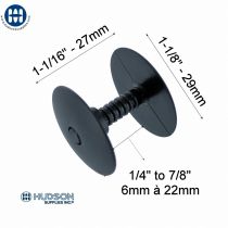 STUD2001 Adjustable Rivet Black