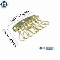 800-11-8 Combo Keyplate with 7+1 hook Brass