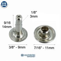 42-14 Speedy Rivet Post Nickel 12mm 