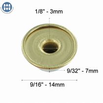 T37TC Speedy Rivets Decorative Cap Brass