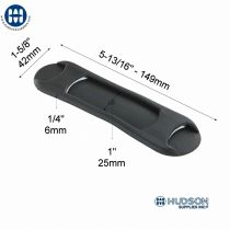 3125 25mm 1" Shoulder Pad Black