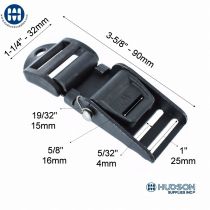 ITW Waterbury 09223 MQRB Buckle Black Set