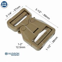 ITW GT Cobra Slider Female 250-0002 cb498 38mm with a blue Hudson logo on a white background.