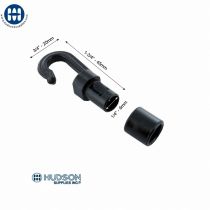 ITW 605-3250 Open Hook for 1/4" Shockcord Black