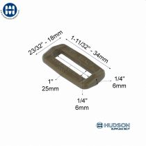 ITW Nexus Looploc 1" Ring Coy Brown 110-0100