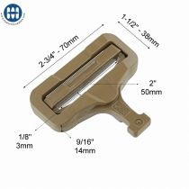 ITW GT Cobra Slider Latch 2"/ 50 mm Coyote Brown
