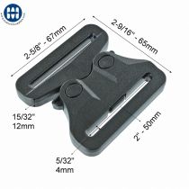 GT Cobra Loop Latch 2"/ 50 mm Black