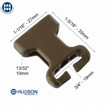 ITW GTSR Barre Fendu Femelle 20mm 810-1085 Brun Coy