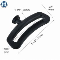 ITW PBR Swivel Retainer with Loop 40 mm (1-1/2") Black