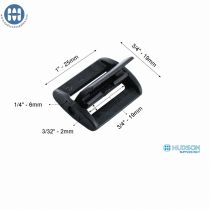 ITW 100-0820 Boucle Came Profile Bas 20mm Noir