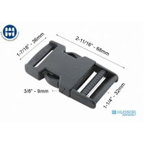 ITW Fixlock Classic SR 1-1/4in ** FR ** Black
