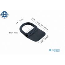 Basic Sewable Dee Ring 3/4"  Black