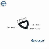 Basic Triangle Ring 3/8 in Black