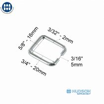Open Sqaure Ring Nickel