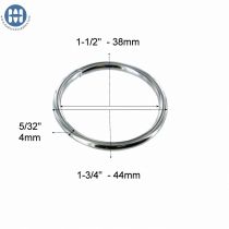 Welded Round Ring 1-1/2 in #10 Nickel Plate