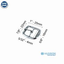 Shoe Buckle Black Nickel for 5/8" Straps