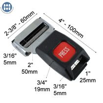 Seat Belt Buckle 2" (50mm) with Round Sliding Bar