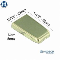 A-120 Two Part Handle Plate Set Brass Plated