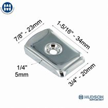 A-129 One Part Handle Plate Nickel