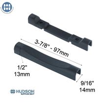 A-201P Two Part handle Plate Black