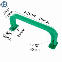340/3 - 3 Piece Handle Set Green