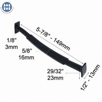 Poign&eacute;e Flexible Plastique Noire