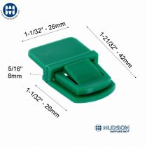 F-12 Closure (4pc set)  Green