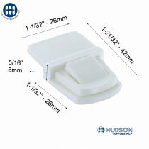 F-12 Closure (4pc set)  White