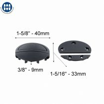 F-2000 Closure (4pc set) Black