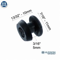 STUD050 Two Part Rivets Black