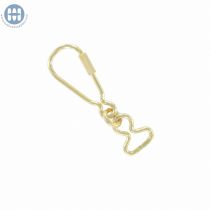 377 Keyring with Screw Closure Light Gold