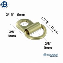 7704 D-Ring Assembled Plates Brass