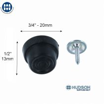 7104-12 Bottom Stud Black with nail 