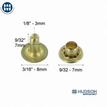 033-07 - Speedy Rivet Brass 7mm 