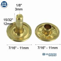 036D-10 - Speedy Rivet Double Head  Brass