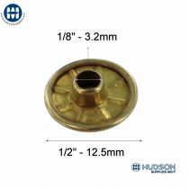 T37F-10 Speedy Rivet Cap Brass