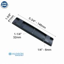 6661 30mm 1-1/4" Shoulder Pad Black