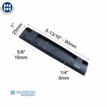 6666 17mm 5/8" Shoulder Pad Black