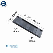 7250 50mm 2" Shoulder Pads Black