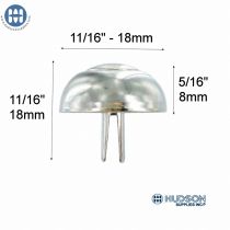 195X09MM Bell Stud Nickel