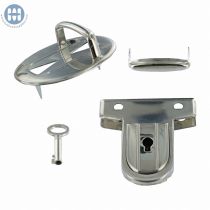 Amiet 2660 Tuck Lock with key Nickel