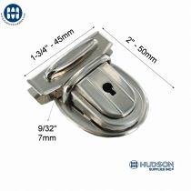 Amiet 2660 Tuck Lock with key Nickel