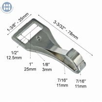 ITW 00599-23 Mousqueton Carr&eacute;  M&eacute;tal 25mm Nickel