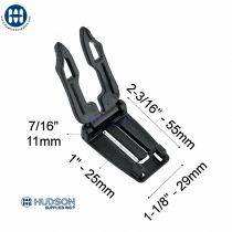 ITW Barrette Annex 25mm Amovible Noir 660-0000